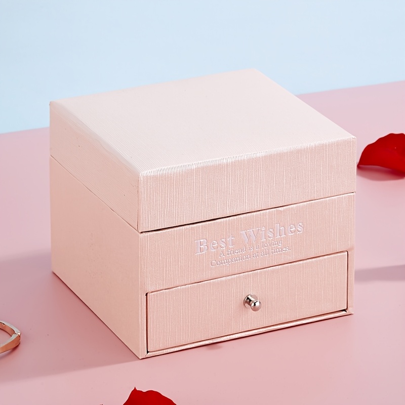 Stylish Double-Layer Drawer Necklace Box